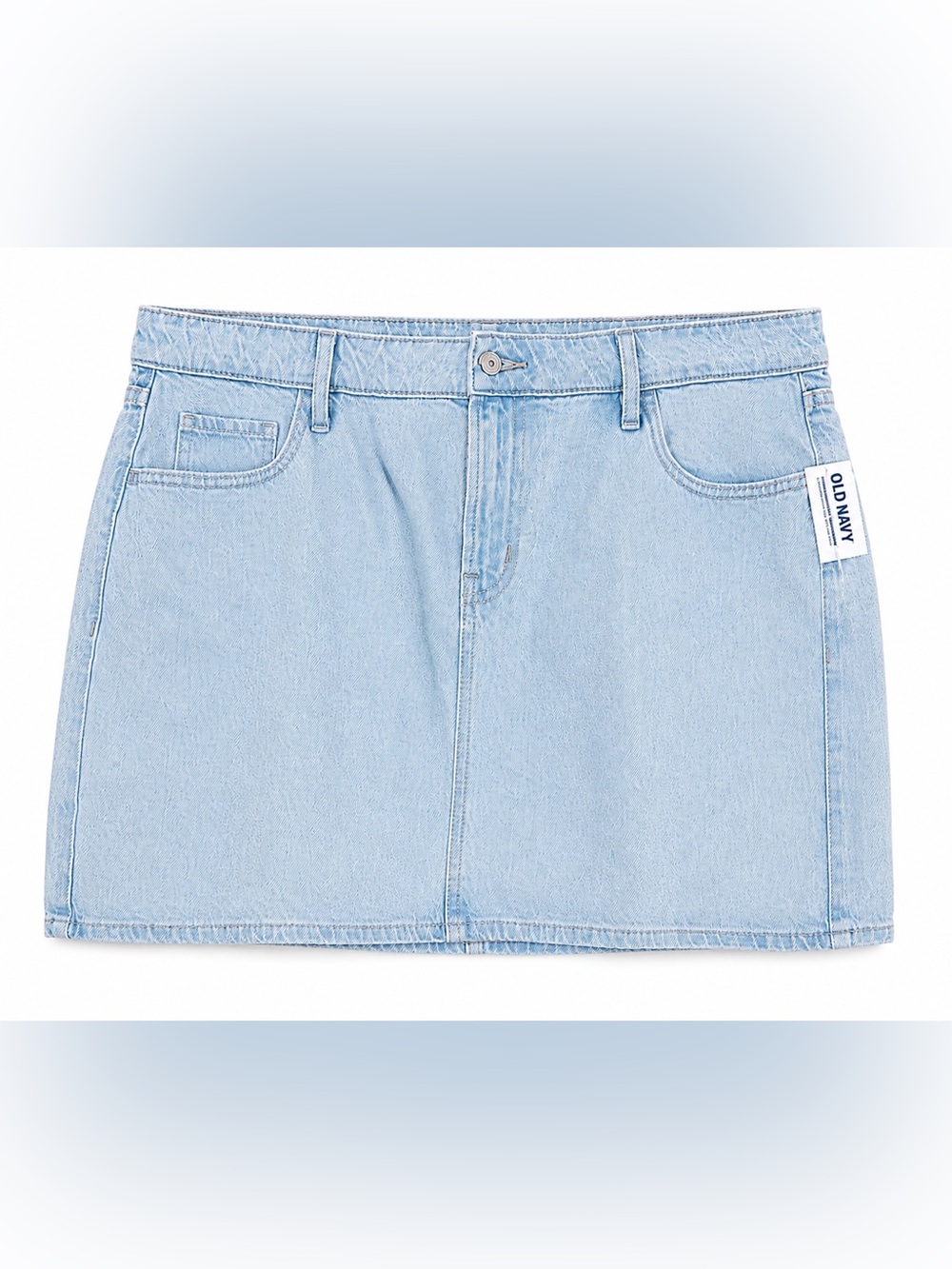 NWT! Old Navy Women’s Light Wash Denim Mini Skirt. Size: 14